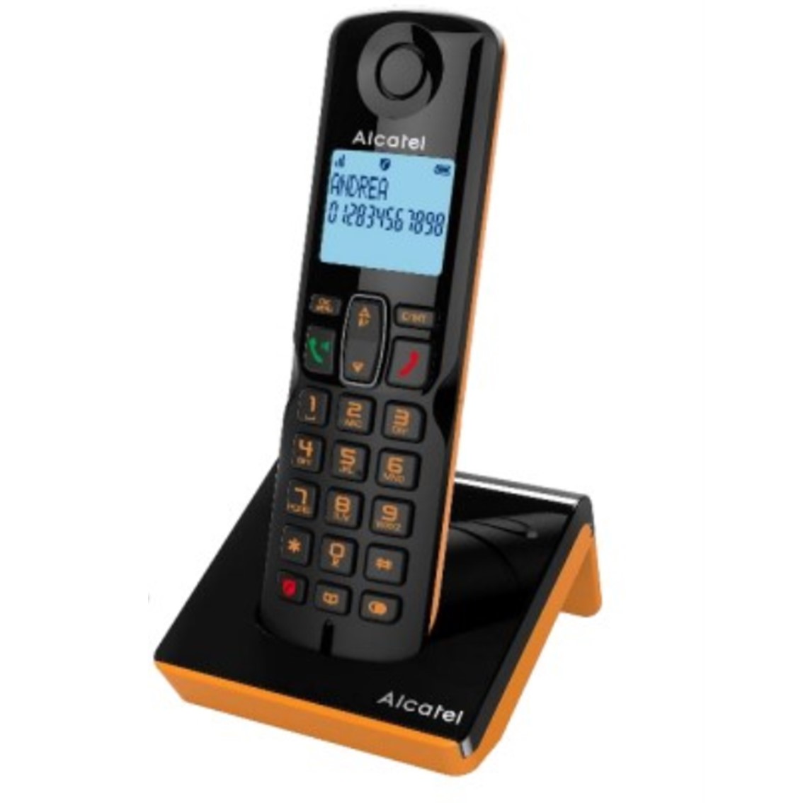 Teléfono Fijo Alcatel S280 Ewe Negro/Naranja