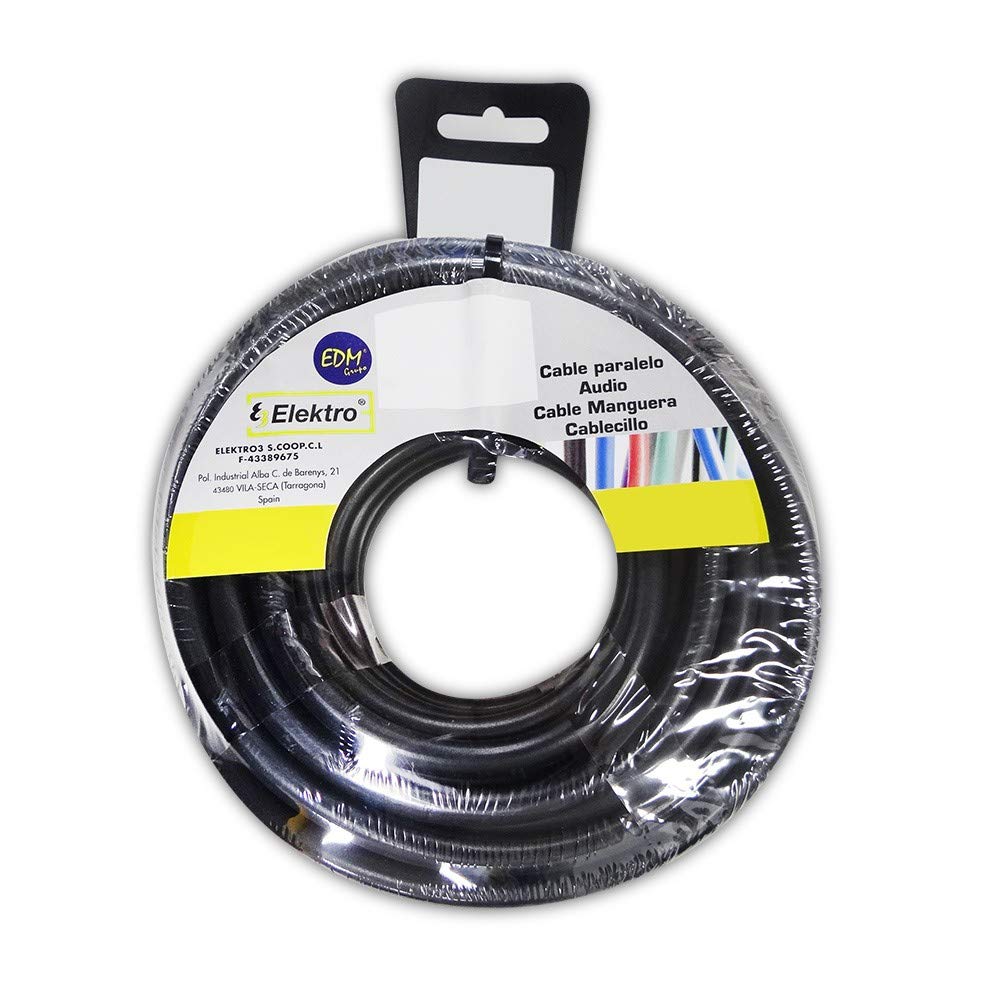 carrete manguera acrilica 3x2,5mm 1000v negra 25m