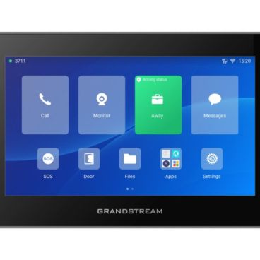 Grandstream gsc3575 panel negro de control de instalaciones e intercomunicador hd. pantalla tá ctil de 7''. wifi 6 de doble banda. 6 cuentas sip, 2 llamadas bidireccionales. bluethooth 5.0 y android 13.