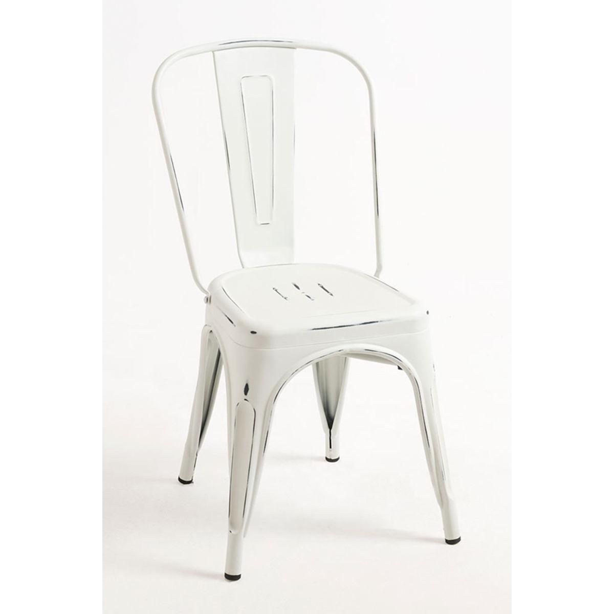 Regalos Miguel - Packs Sillas Comedor - Pack 2 Sillas Torix Vintage - Blanco vintage