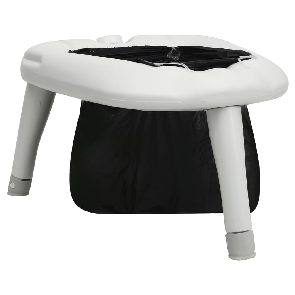 vidaXL Inodoro de camping con bolsas 200 kg