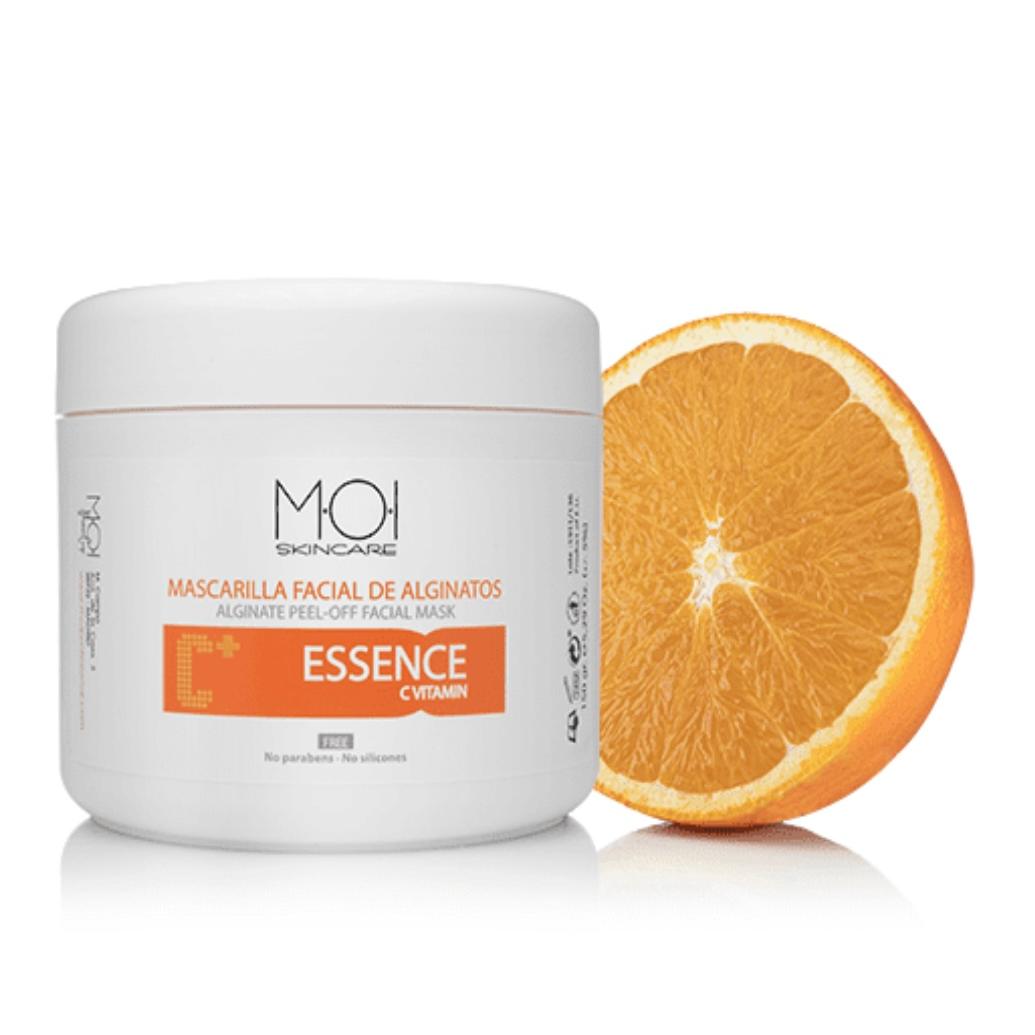 Mascarilla facial revitalizante de alginatos ESSENCE con vitamina C 150gr. MOI SKINCARE
