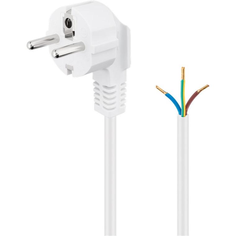 Goobay 93312 cable de transmisión Blanco 3 m Enchufe tipo F