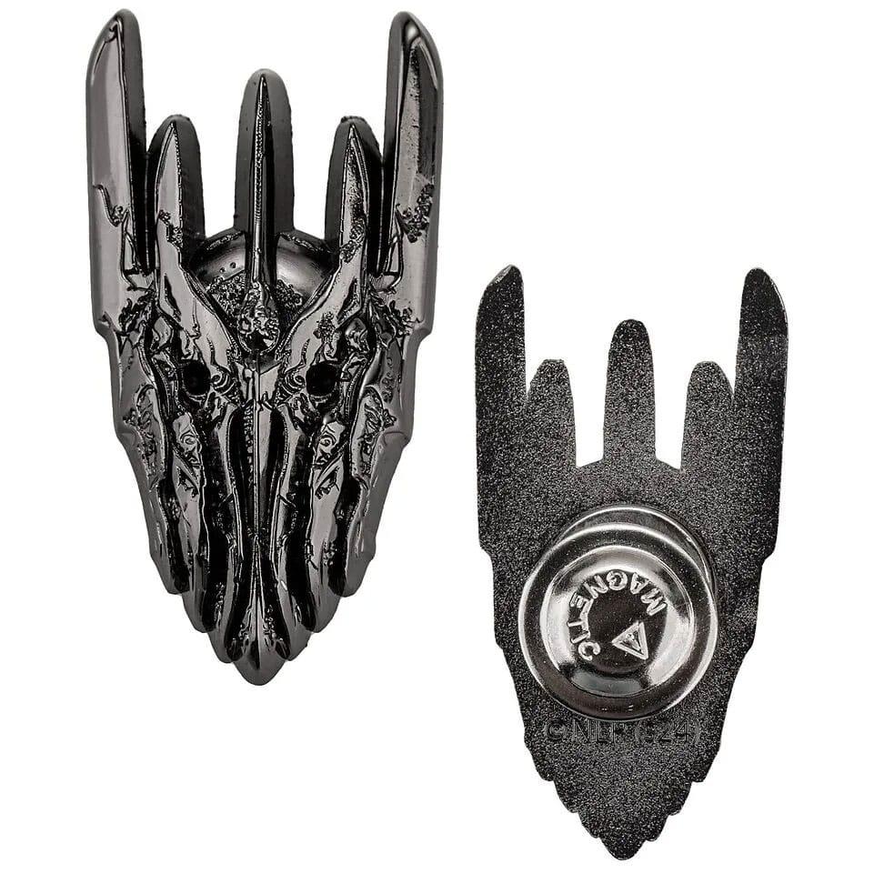 Cinereplicas El Señor de los Anillos - Alfiler Magnético Casco de Sauron - 5cm * 3cm - Licencia Oficial