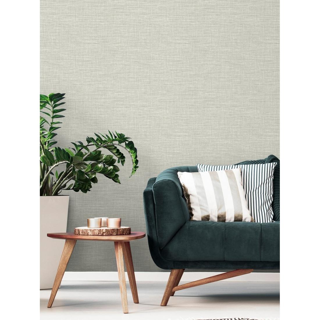 Papel pintado vinílico ecológico de fibra vegetal tejida textura en relieve - Portland House 680761 de GAULAN - Rollo de 10 m x 0,53 m