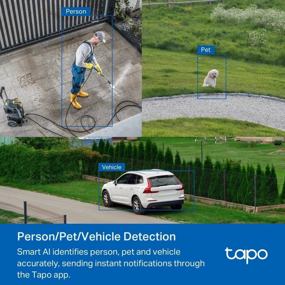 Vigilancia domótica Techo/Pared/Poste IP66 Tp-Link DM02164055  | Wifi, Sensor de movimiento