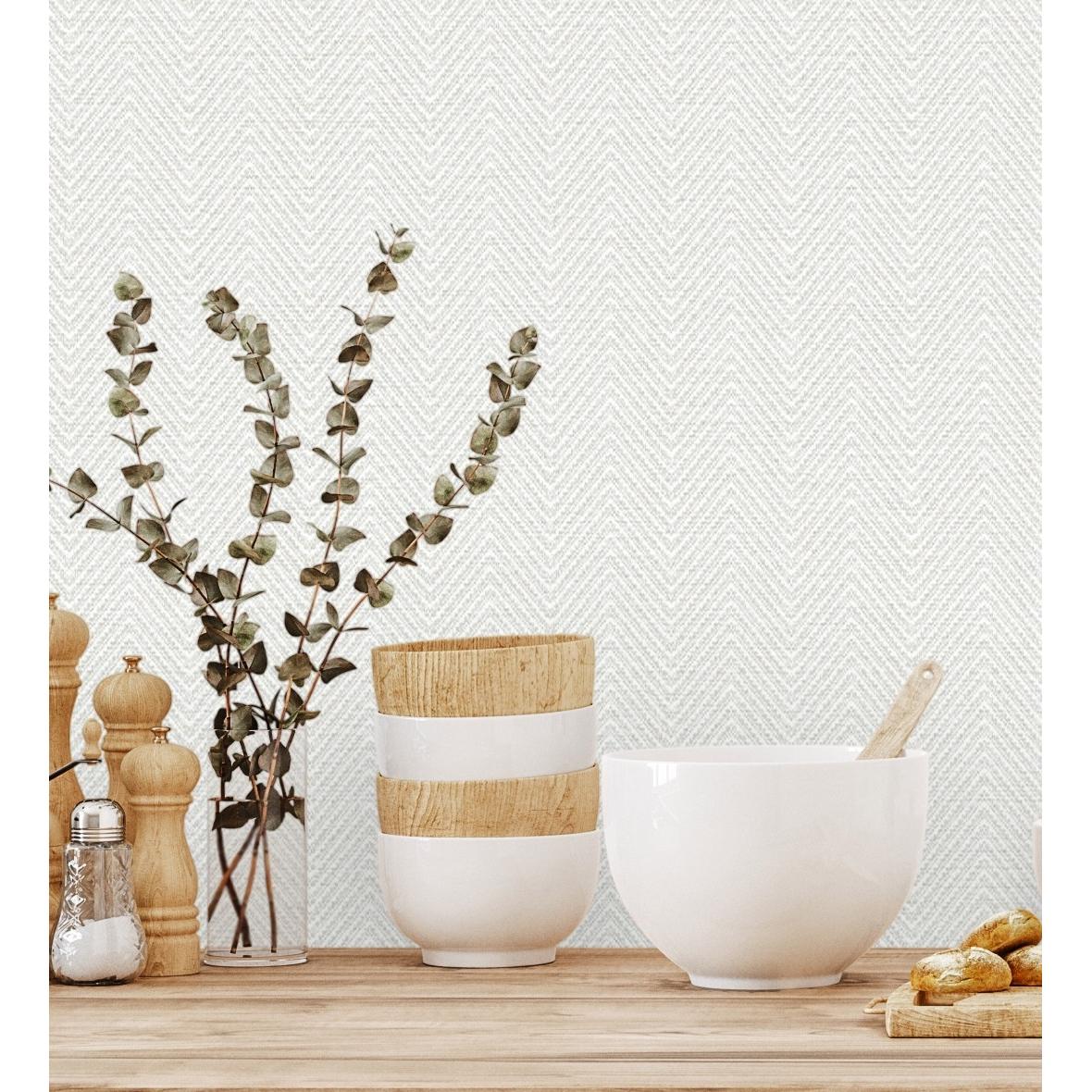 Papel pintado vinílico lavable de espigas con textura en relieve - Delhi 680972 de GAULAN - Rollo de 10 m x 1,06 m