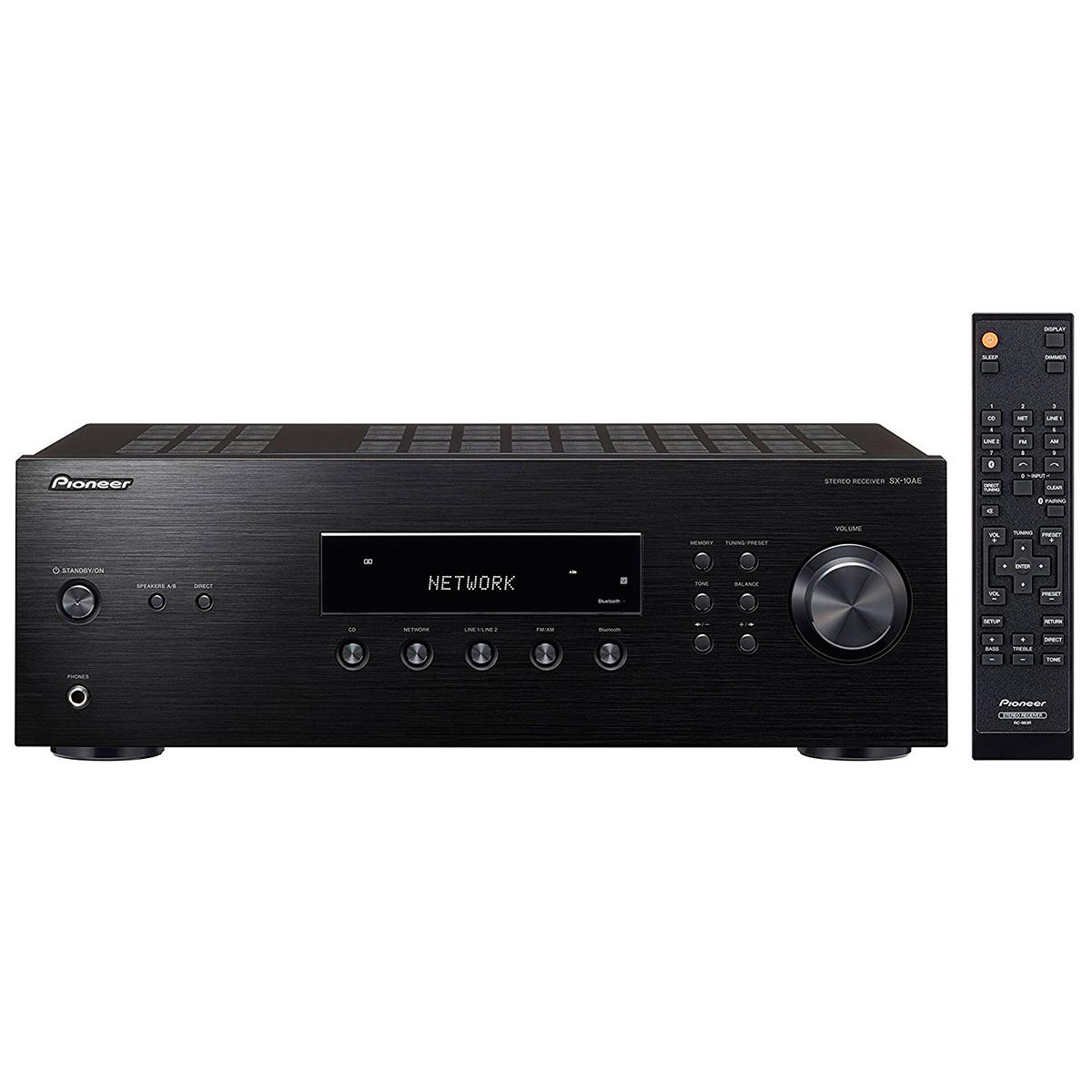 Pioneer sx-10ae negro receptor estéreo 100w+100w 4 entradas line salida subwoofer y bluetooth
