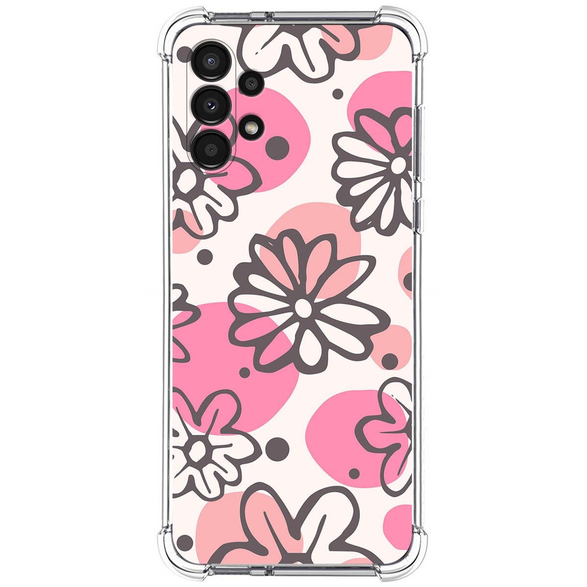 Funda Silicona Antigolpes para Samsung Galaxy A13 4G diseño Flores 09 Dibujos