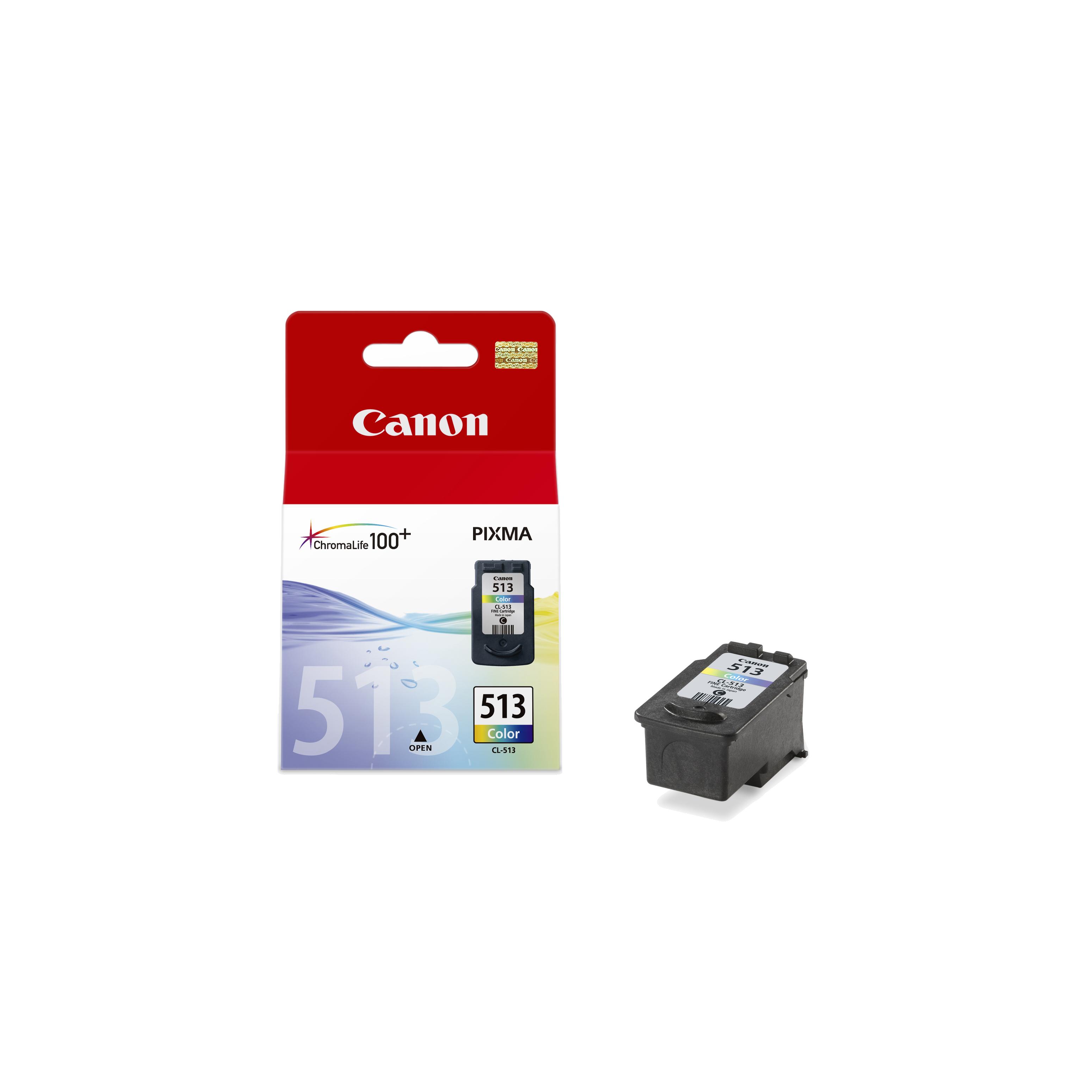 Cartucho de Tinta Original Canon CL-513 Tricolor para Impresoras Pixma y MP