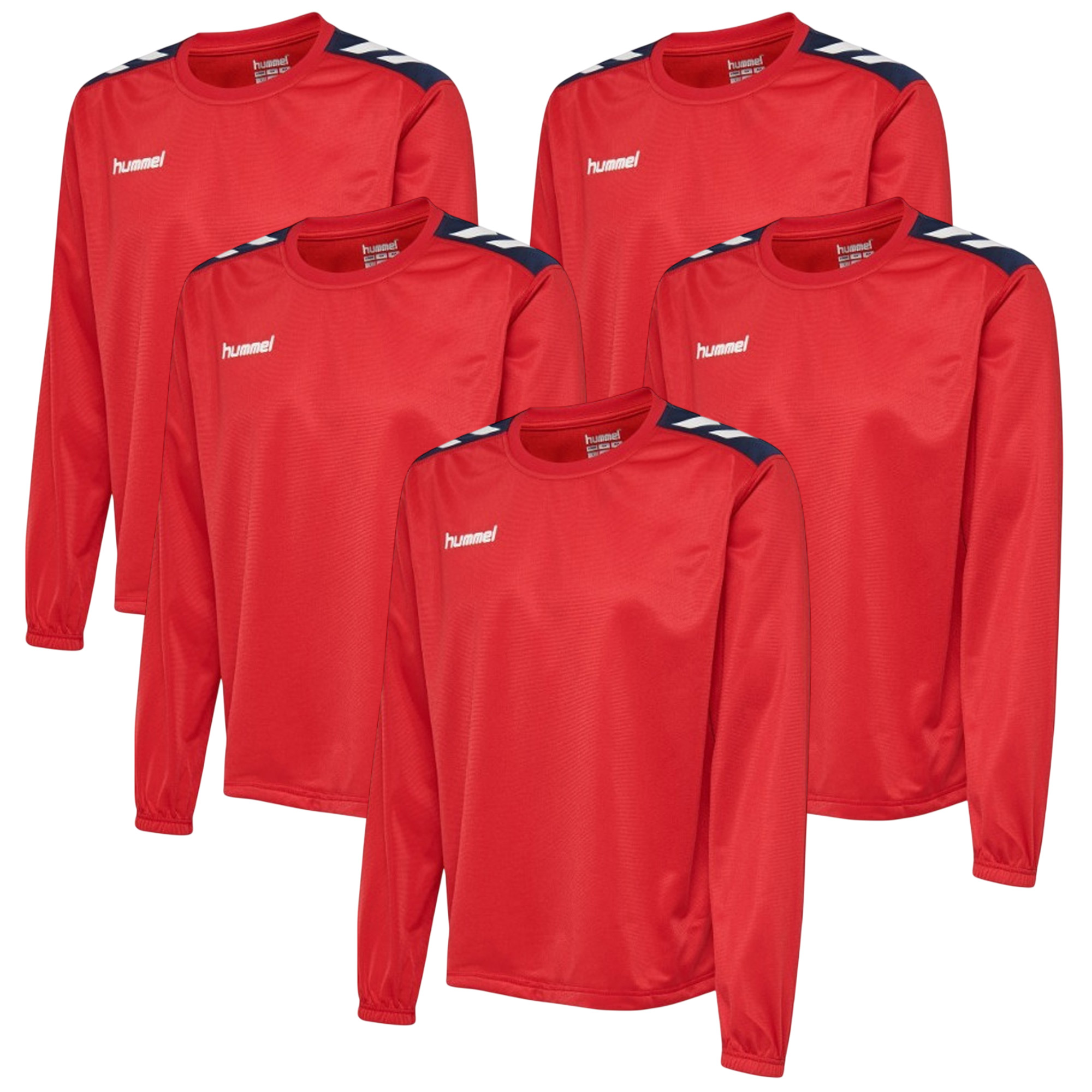 Set de 5 Sudaderas hummel® - Color rojo, 100% Poliéster - Talla L