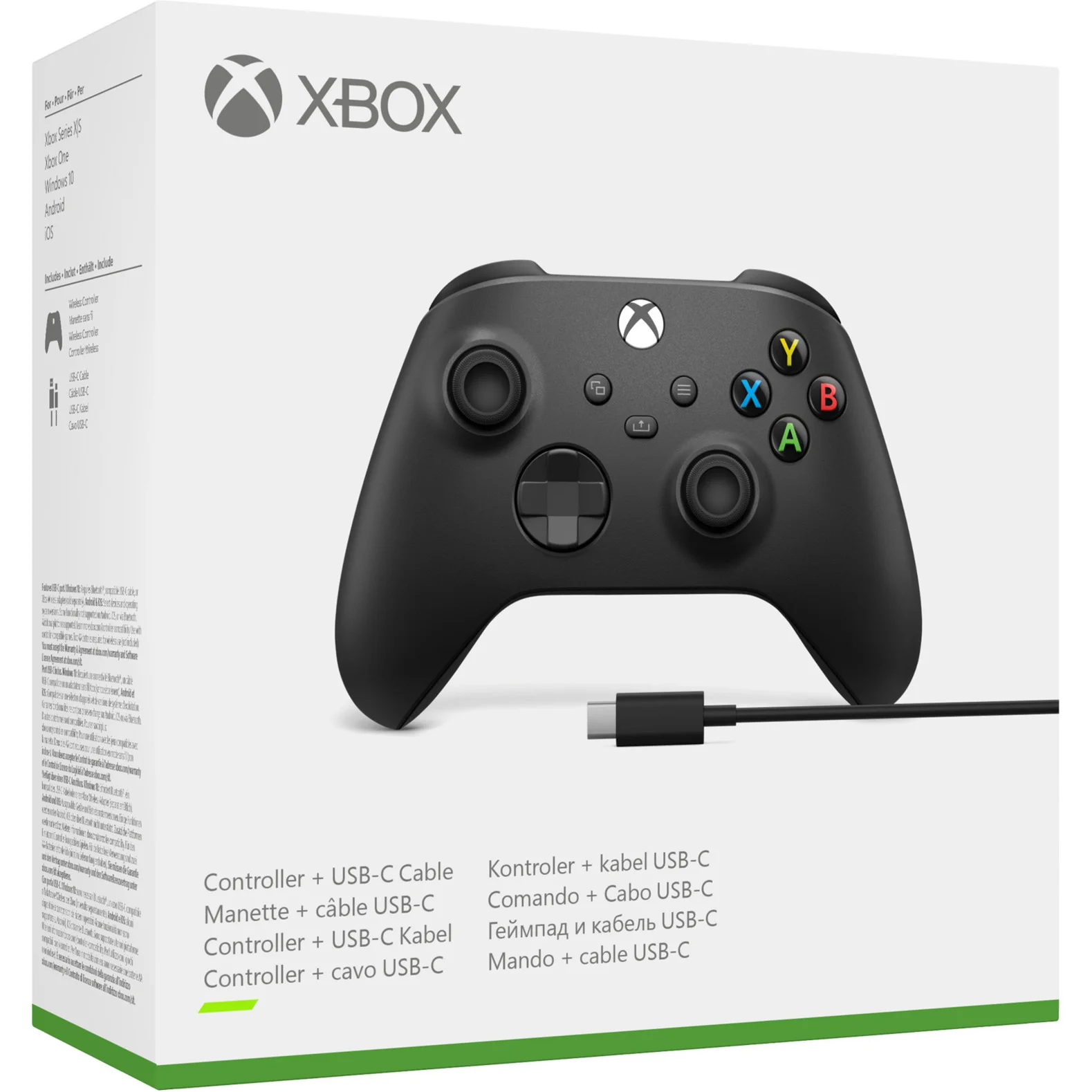 Mando Xbox Negro + Cable USB - Xbox - Nuevo Precintado