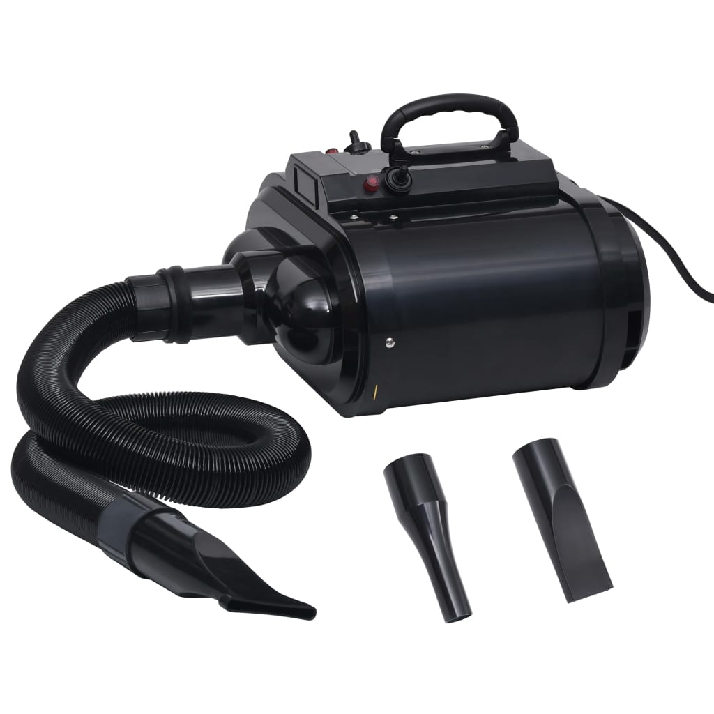 vidaXL Secador de Mascotas Doble Motor Negro Calentadores Animales Perros Modelo Motor único, Motor doble