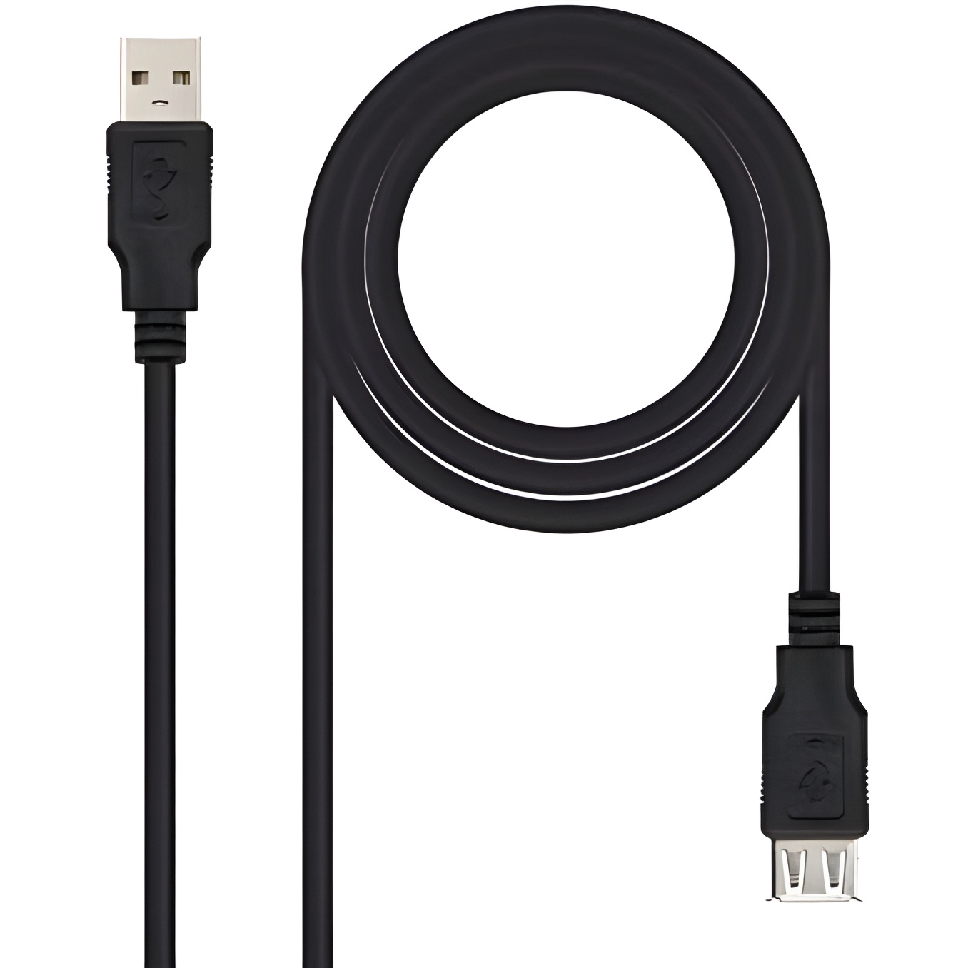 USB 2.0 A/M-A/H extension cable 1.0m black nano