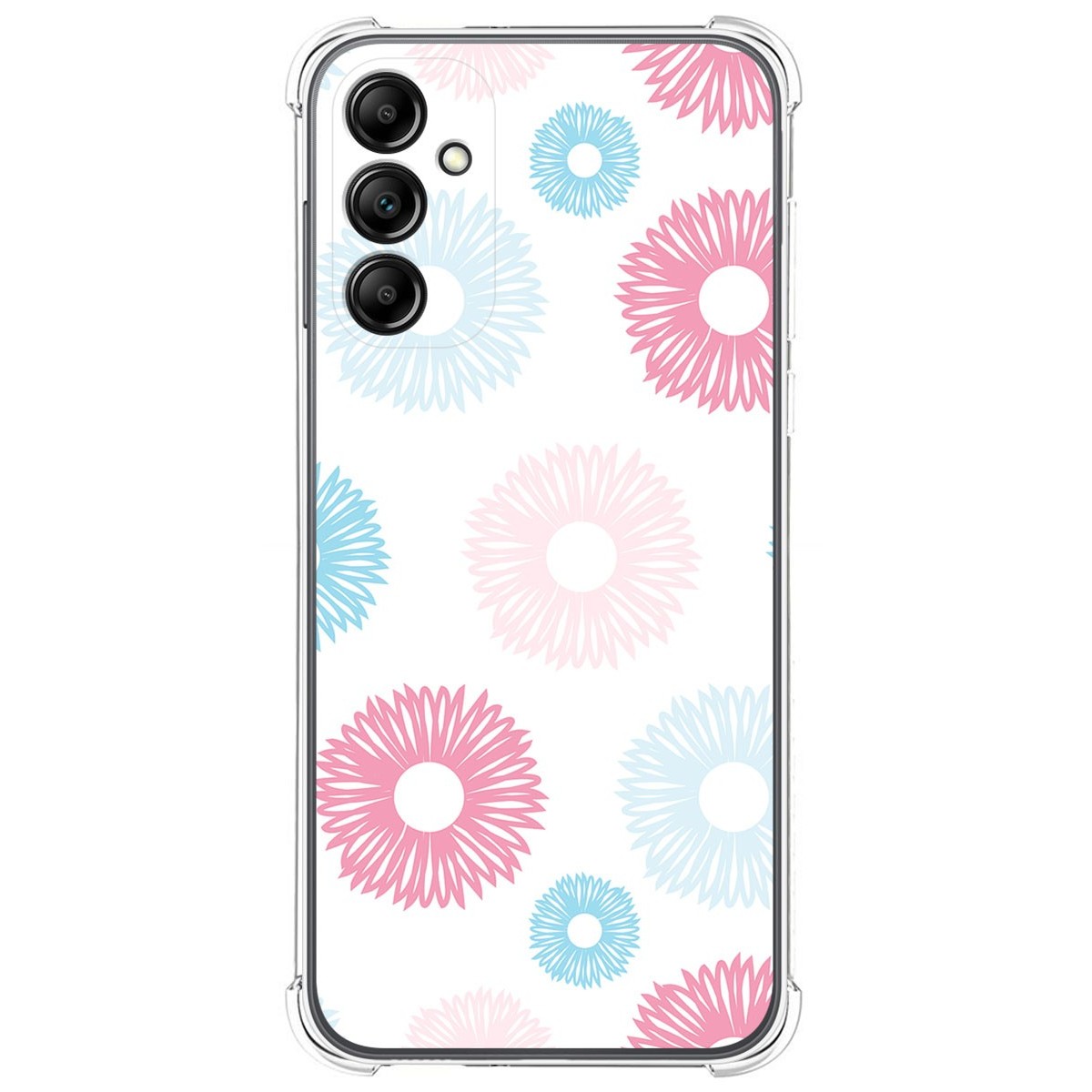 Funda Silicona Antigolpes para Samsung Galaxy A14 4G / 5G diseño Flores 06 Dibujos
