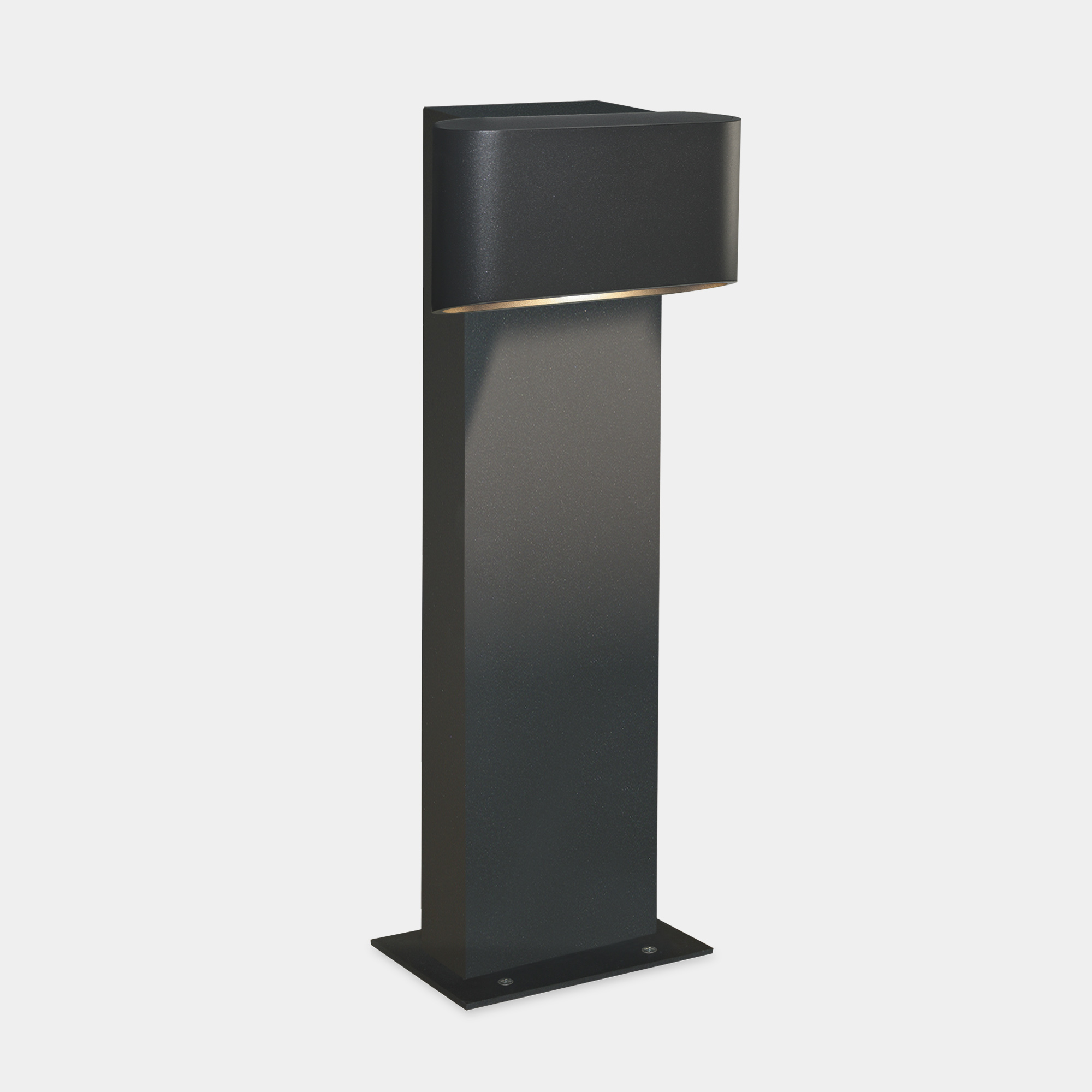LEDS C4 Baliza Ip66 Diago Bollard Led 5W Blanco Cálido - 3000K Gris Urbano 286Lm