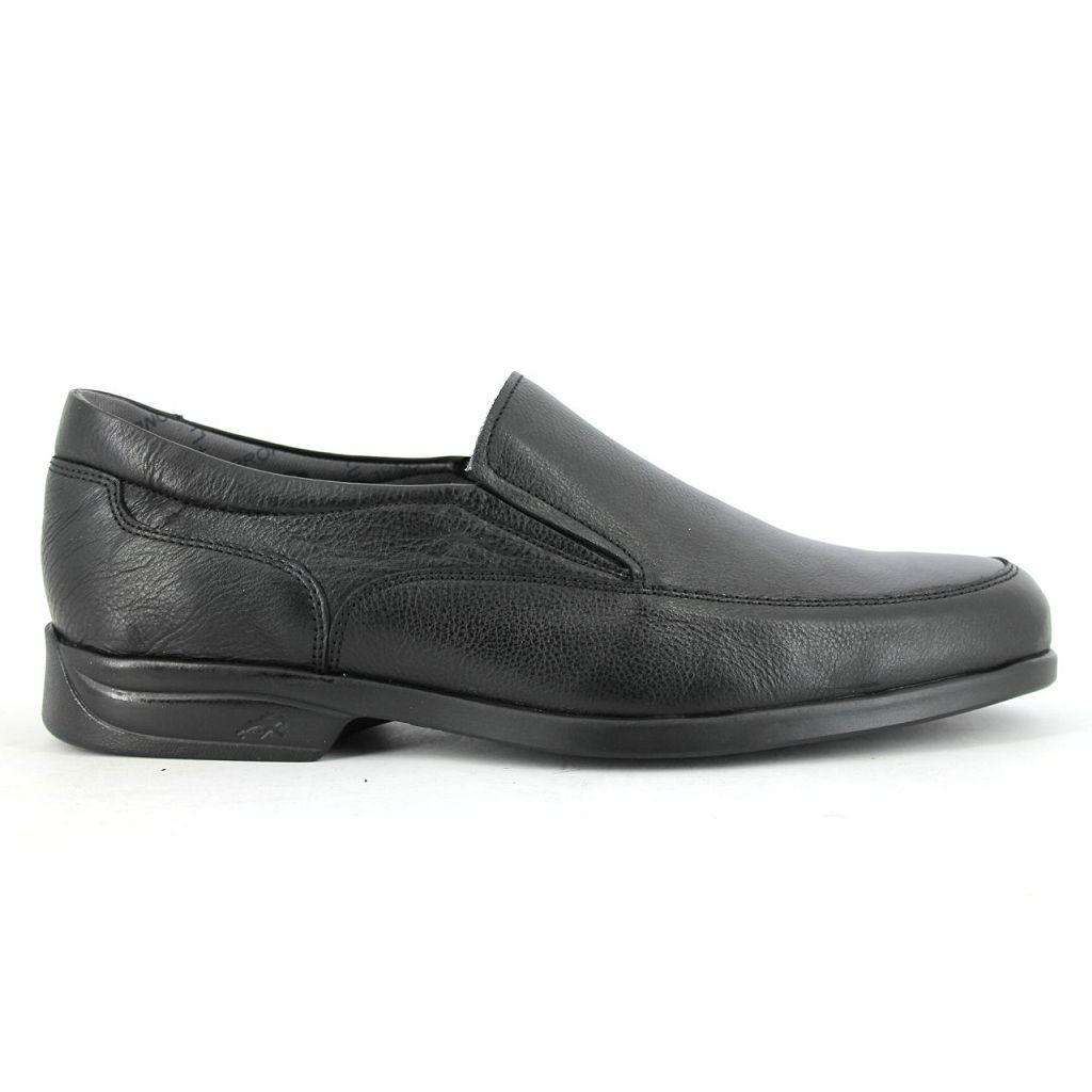 FLUCHOS 8902 Mocasines de hombre negro PIEL 624