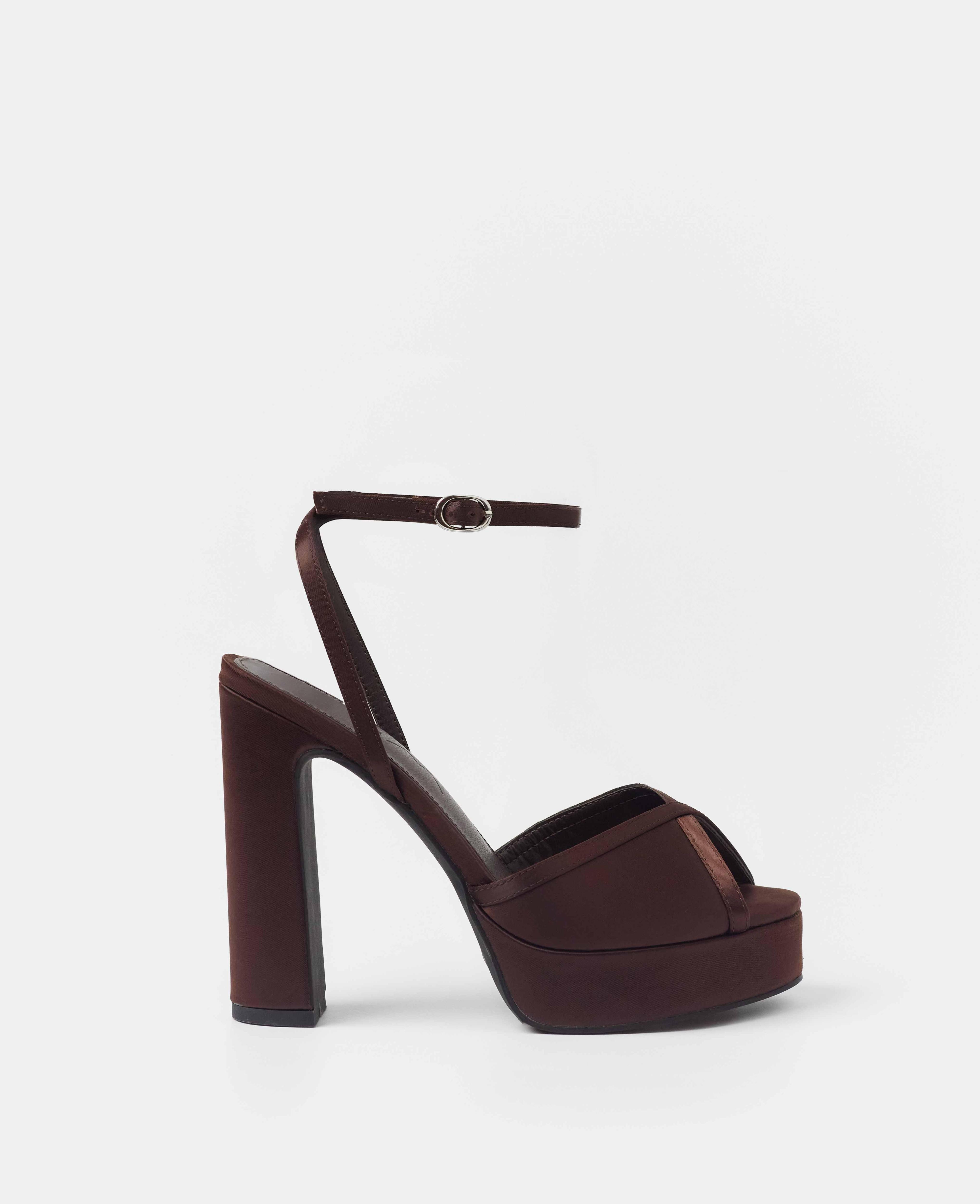 Sandalia Mim OCLA Burdeos Satin Mujer