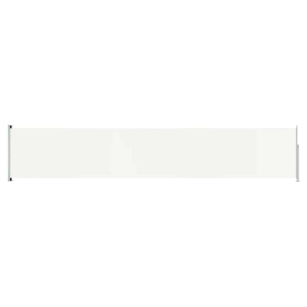 vidaXL Toldo lateral retráctil para patio crema 117x600 cm