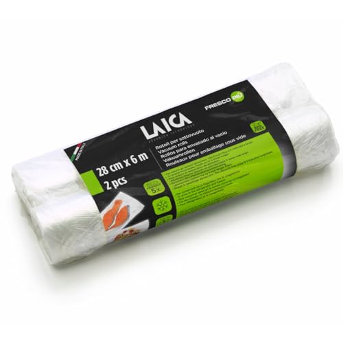set 2 rollos de conservacion al vacio 28x600cm vt3509 laica