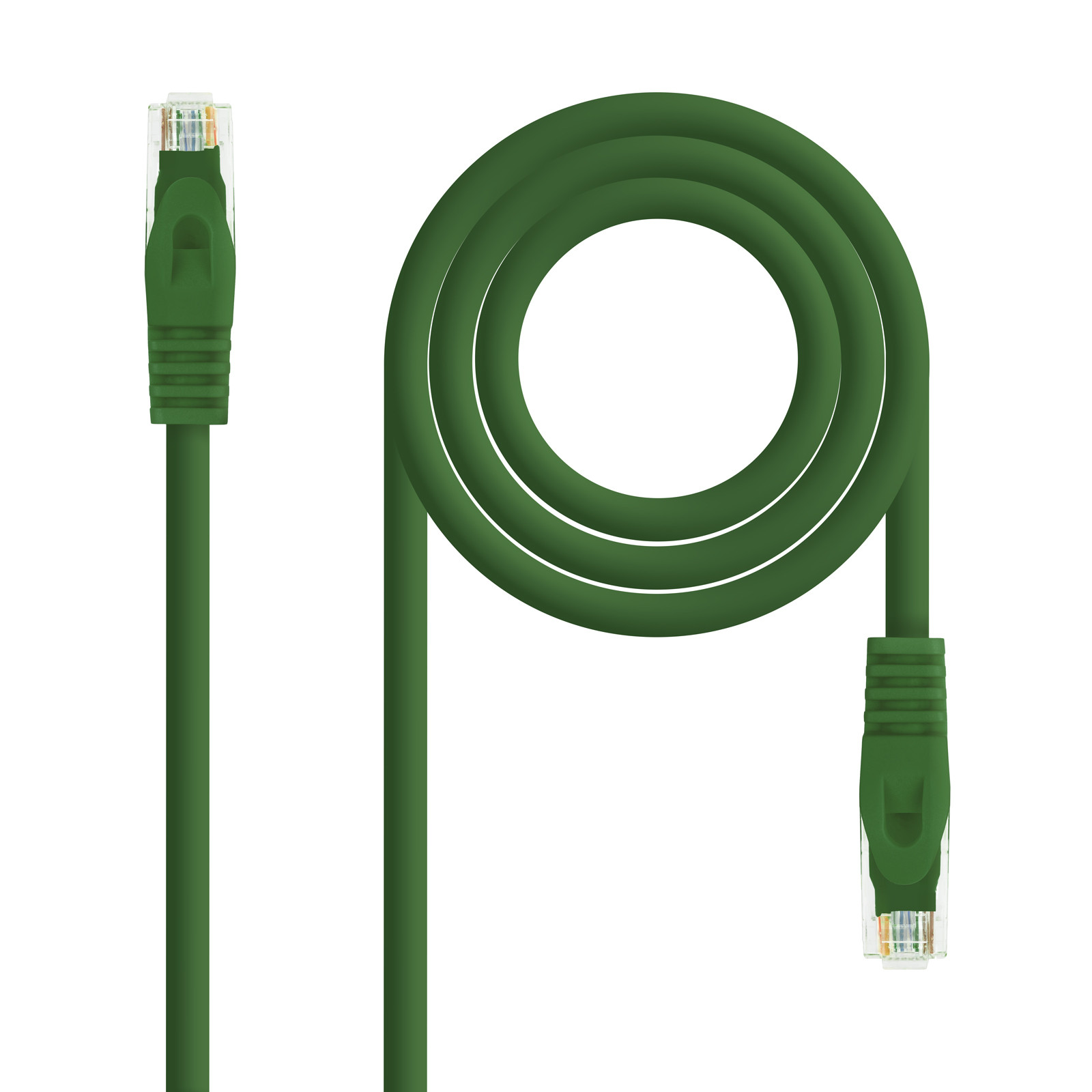 Nanocable Cable de Red RJ45 UTP Cat6a LSZH CU AWG24 3m Verde 100% Cobre