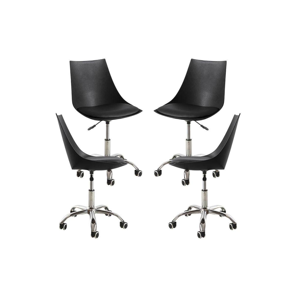 Regalos Miguel - Packs Sillas - Pack 4 Sillas Blok Office - Negro