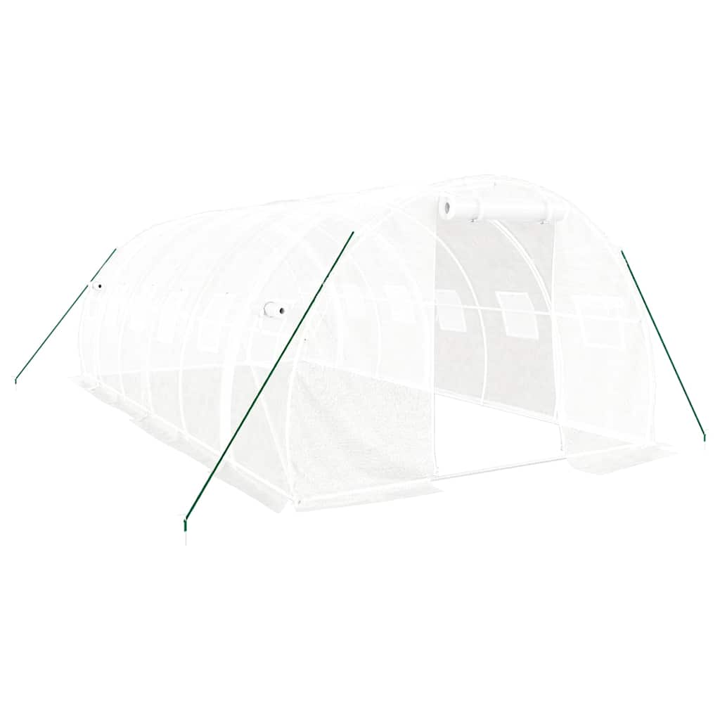vidaXL Invernadero con estructura de acero blanco Multitalles
