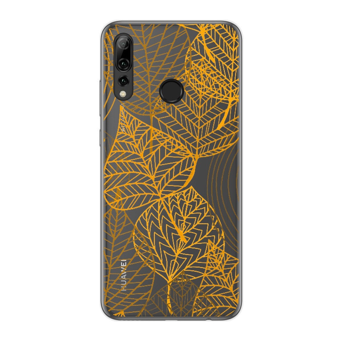 Tumundosmartphone Funda Gel Transparente para Huawei P Smart Plus 2019 diseño Hojas Dibujos