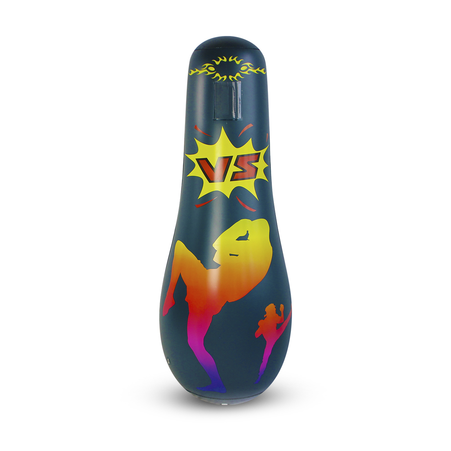 DAM. Punching ball tentetieso hinchable, practica karate, boxeo. 165cm. 58x35x165 cm.