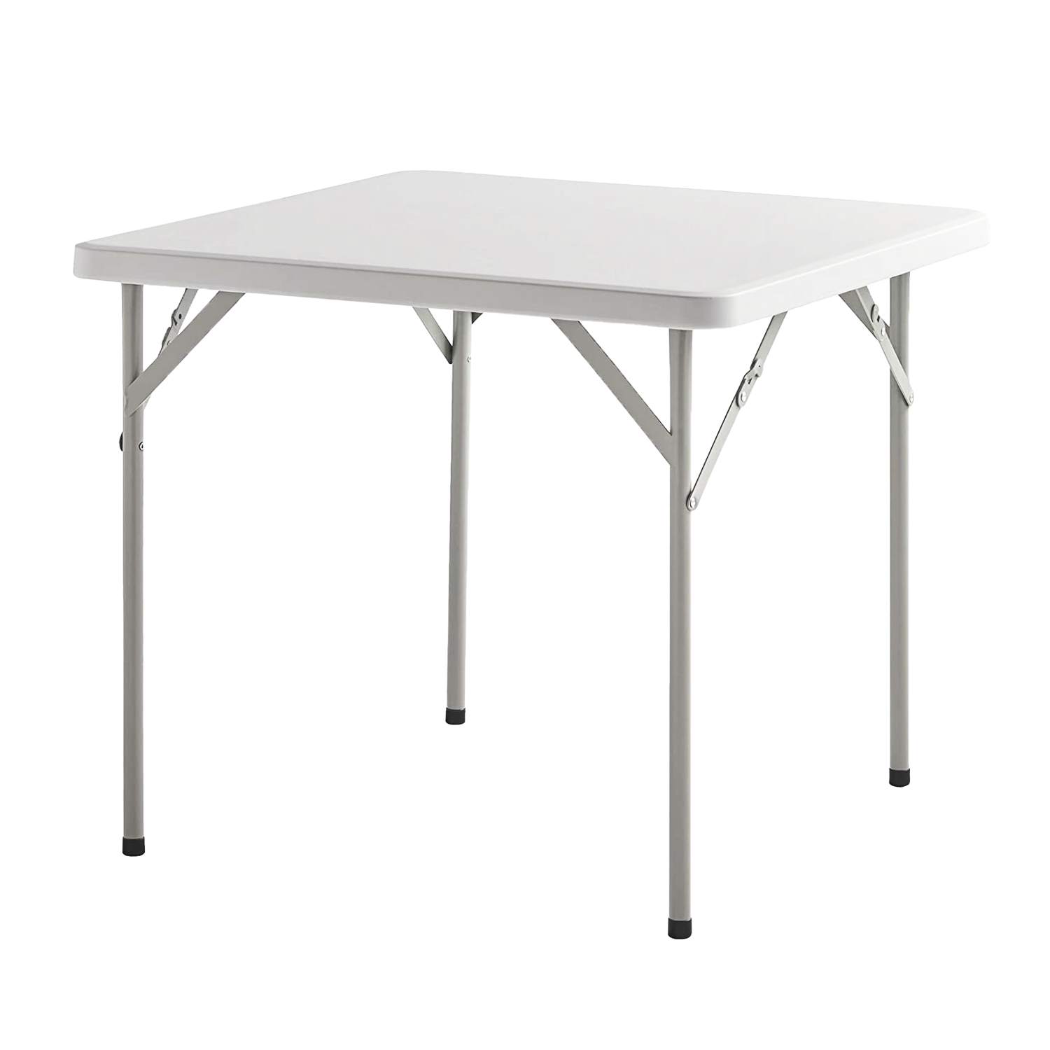 SANCO STORE - PAPILLON Mesa Plegable Cuadrada Multifuncional, Portatil, Resistente,Multiusos 86x86x74 cm. Color Blanco