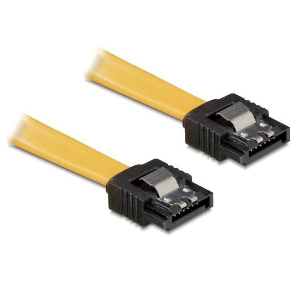 DeLOCK Kabel SATA 30cm Amarillo GE/GE Metal