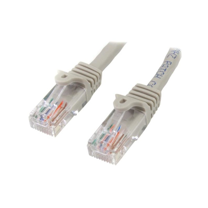 StarTech.com - Cable de Red de 7m Gris Cat5e Ethernet RJ45 sin Enganches 45PAT7MGR