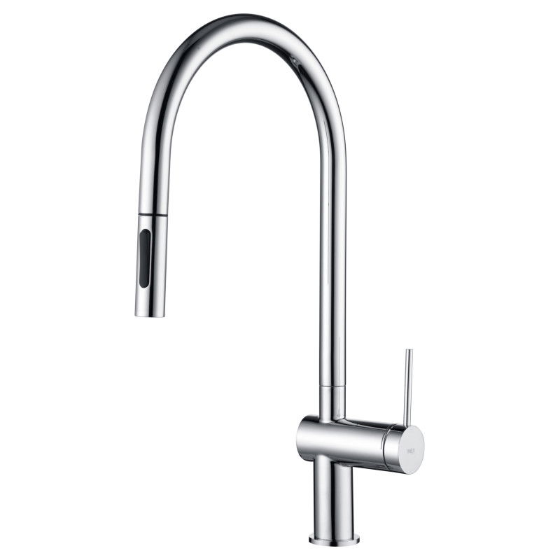 Imex Berna GCE026 grifo de cocina monomando extraíble con difusor doble jet acabado cromado