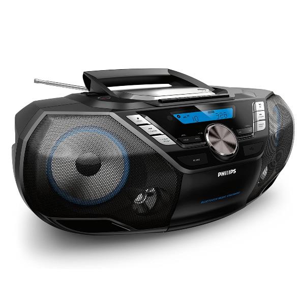 Philips AZB798T/12 sistema estéreo portátil Analógico y digital 12 W DAB, DAB+, FM Negro Reproducción MP3