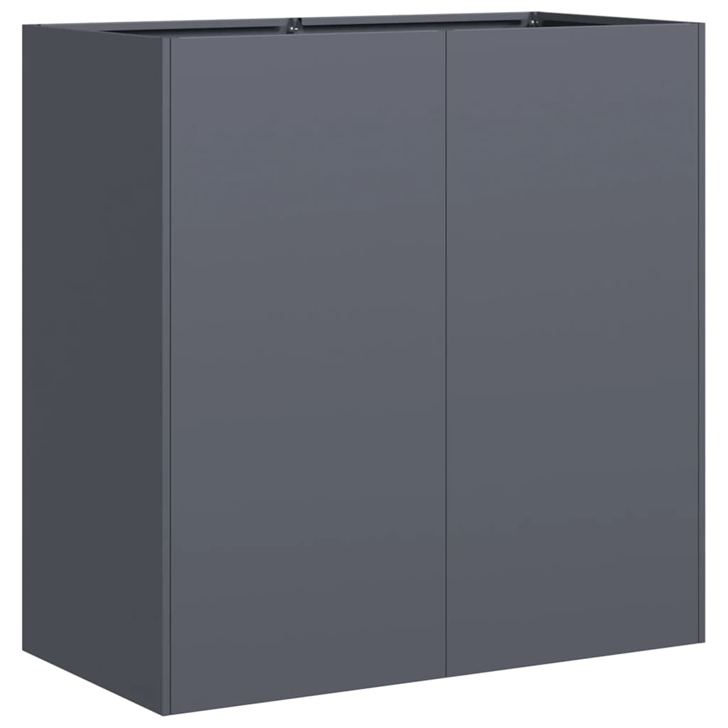 vidaXL Jardinera de acero laminado en frío antracita 80x40x80 cm
