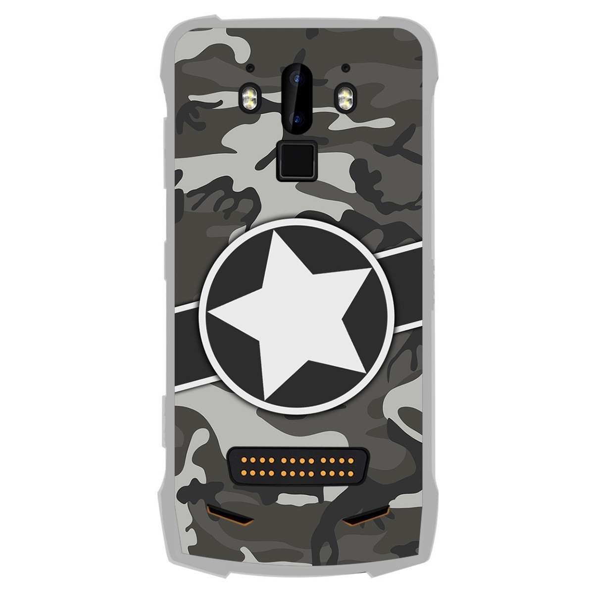 Tumundosmartphone Funda Gel Tpu para Doogee S90 diseño Camuflaje 02 Dibujos