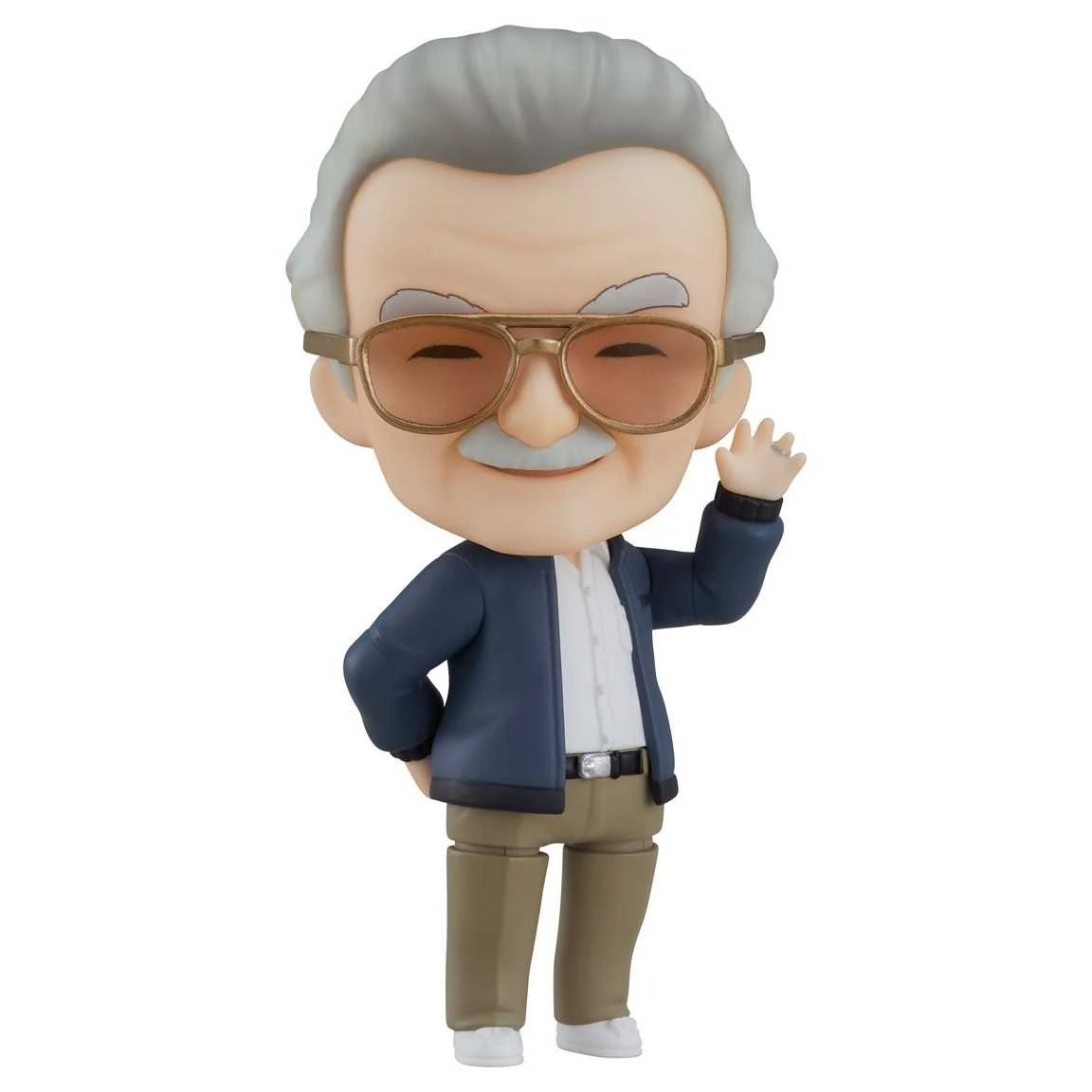 Good Smile Company - Figura Nendoroid Marvel Stan Lee 90172296 de colección para fans de cómics y cultura pop, con múltiples posiciones y accesorios incluidos