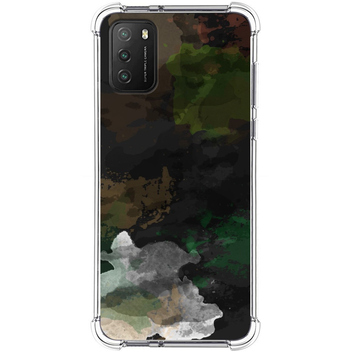 Funda Antigolpes para Xiaomi POCO M3 / Redmi 9T diseño Acuarela 12 Dibujos