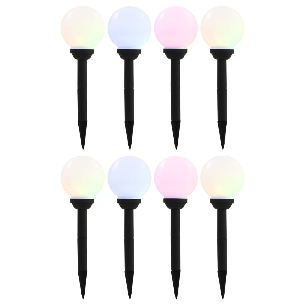vidaXL Lámparas Solares LED Exterior Esféricas 15 cm Foco Luz Iluminación Cantidad 4 unidades, 8 unidades