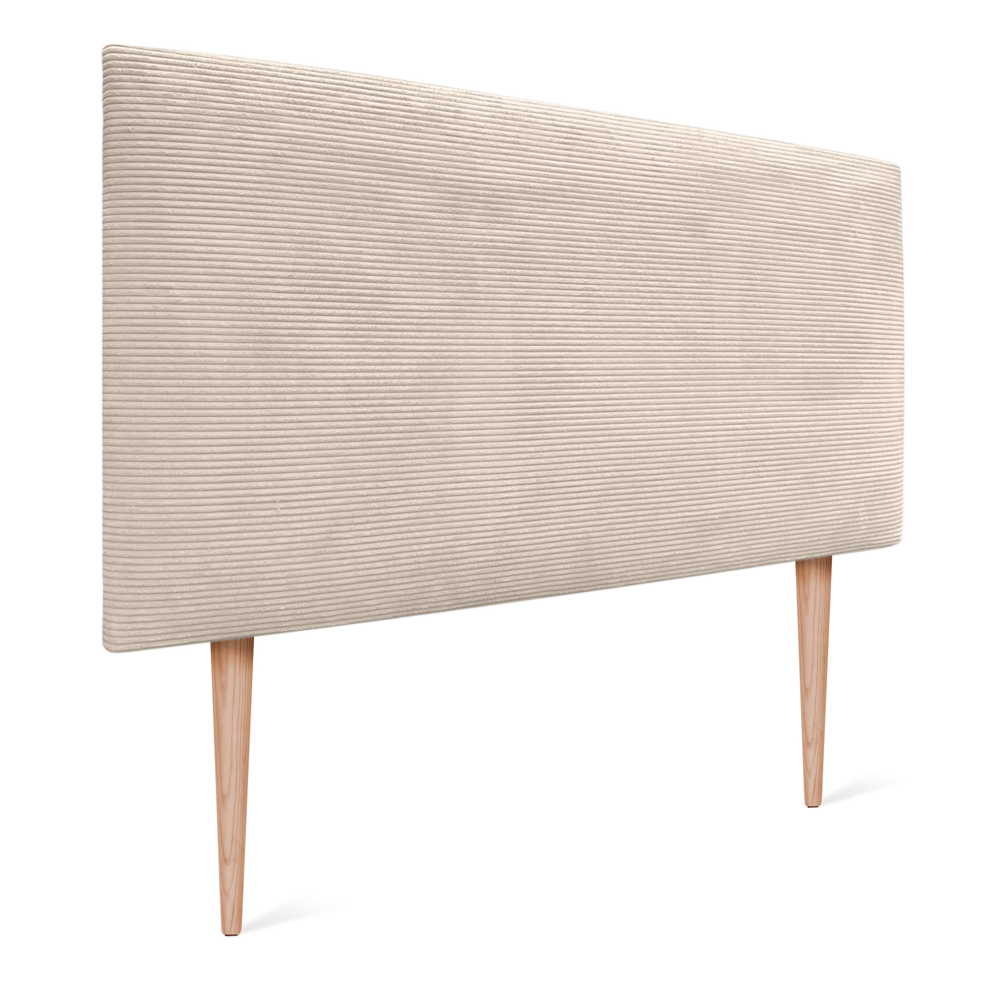 DHOME Cabecero de Pana Liso con Patas Alta Gama Moderno 8cm Grosor