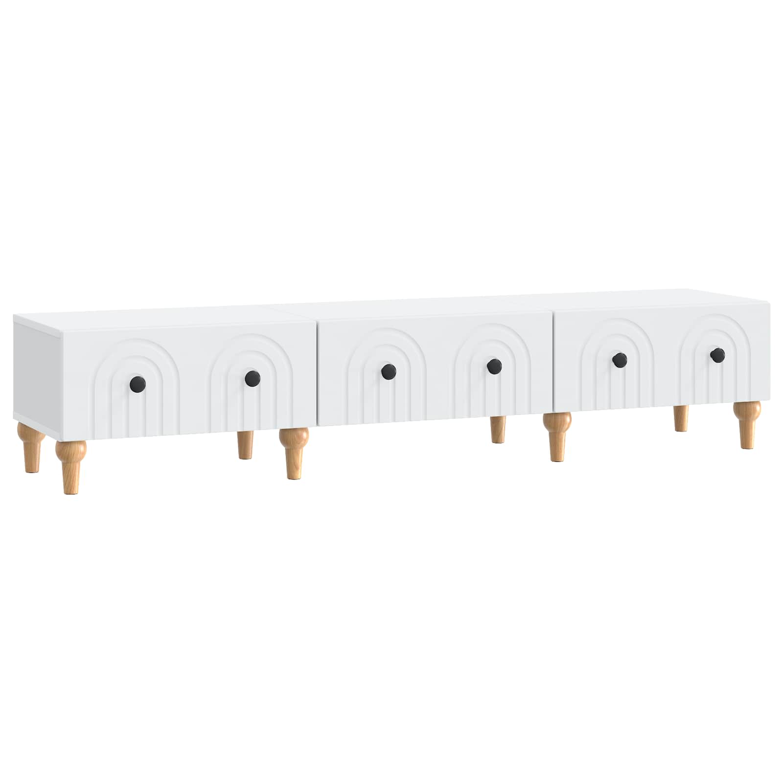 vidaXL Mueble de TV con cajón 147 x 34,5 x 30 cm Madera de Ingeniería Multicolor