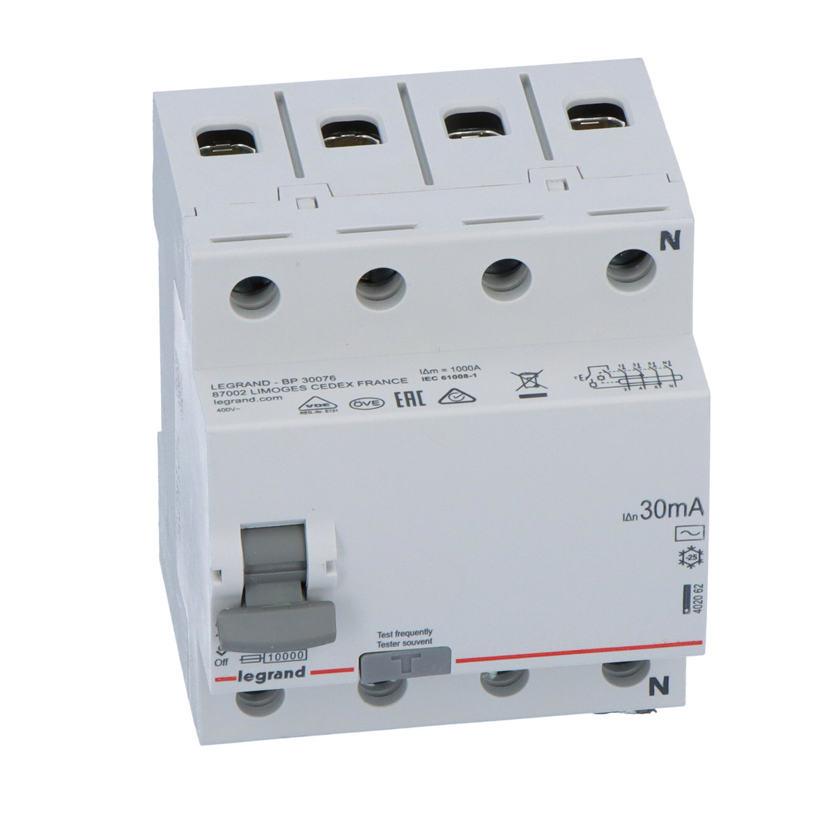 RX3 4P 25A 30MA Tipo CA RCD