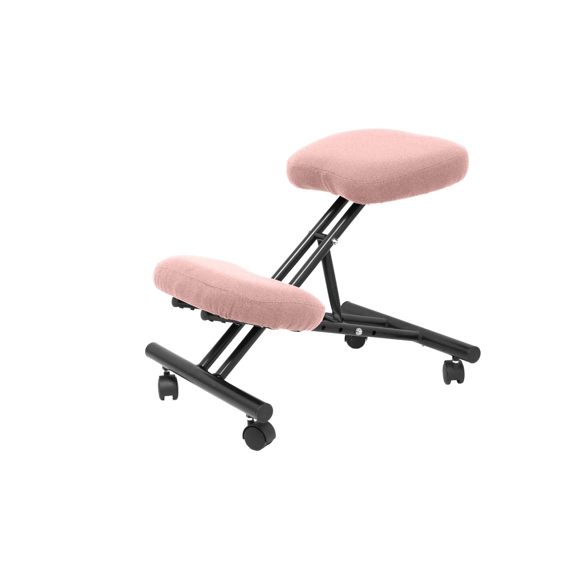 Piqueras Y Crespo Silla Ergonómica BALI Rosa Pálido con Reposarodillas y Ruedas