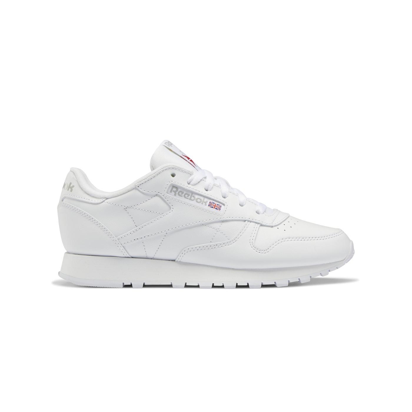 Zapatillas reebok classic leather blanco de mujer.