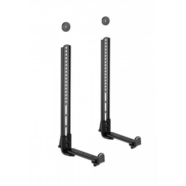 Sopar 23188 soporte de altavoz Soporte para TV Acero Negro