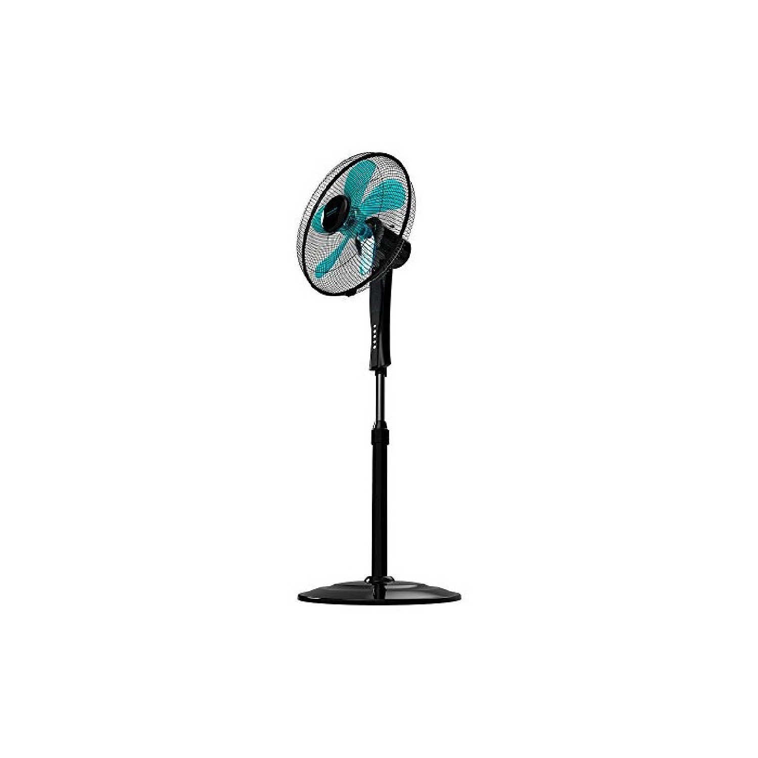 Cecotec Ventilador de Pie con Mando a Distancia y Temporizador EnergySilence 530 Power Connected Black. 50 W, 5 Aspas de 40 cm