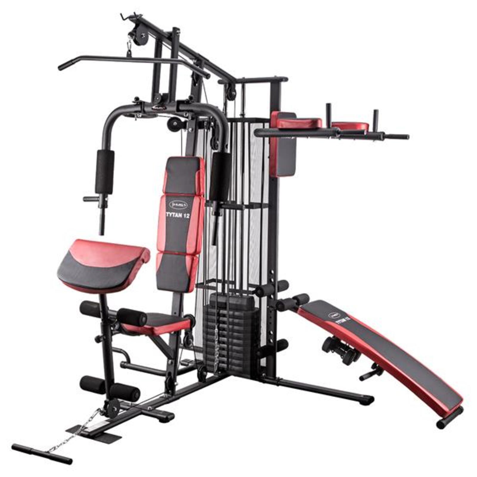 MULTIGIMNASIO 3 ESTACIONES TYTAN 9 HMS PREMIUM CON 68 KG DE PESO