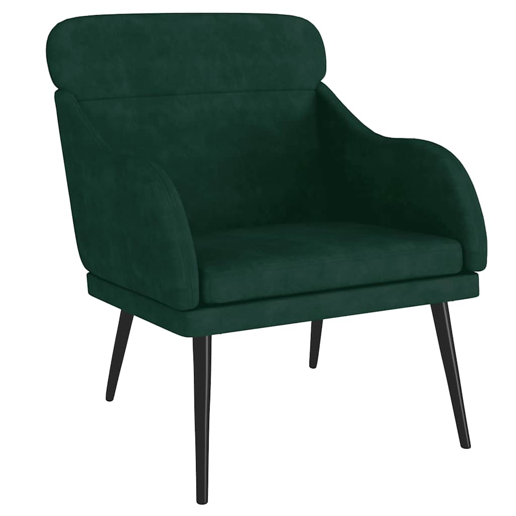 vidaXL Sillón de terciopelo 63x76x80 cm