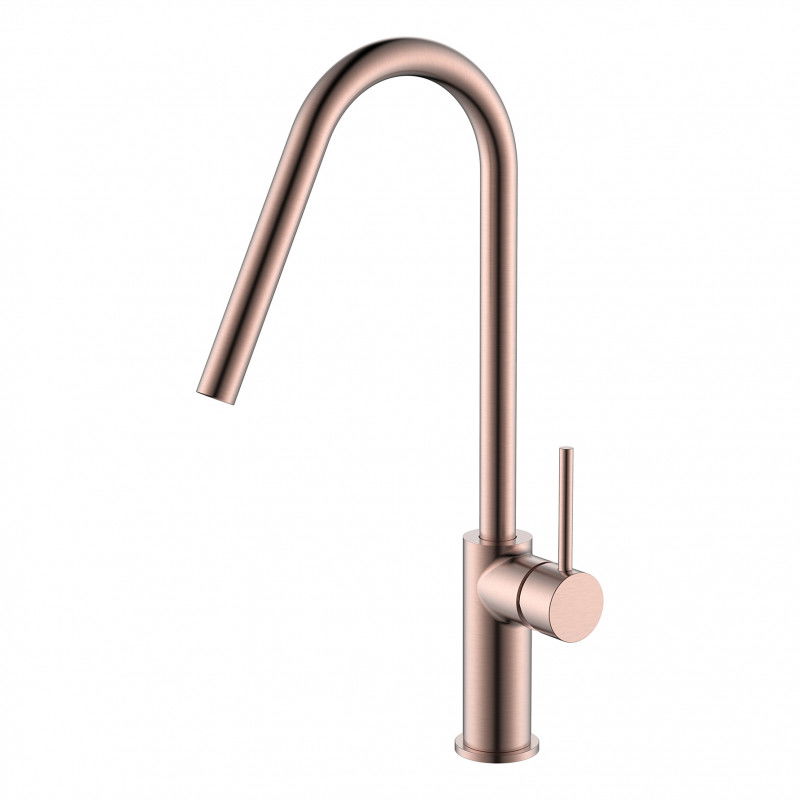 Imex Kenia GCE020/ORC grifo de cocina monomando caño alto latón oro rosa cepillado