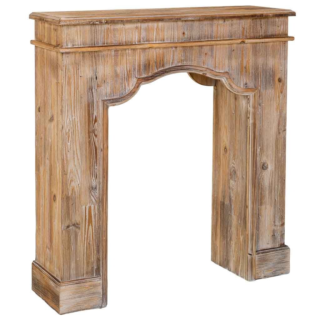 Wonderlust Deco - Marco de chimenea de madera marrón 100x29x110h cm Marrón 100x29x110h cm